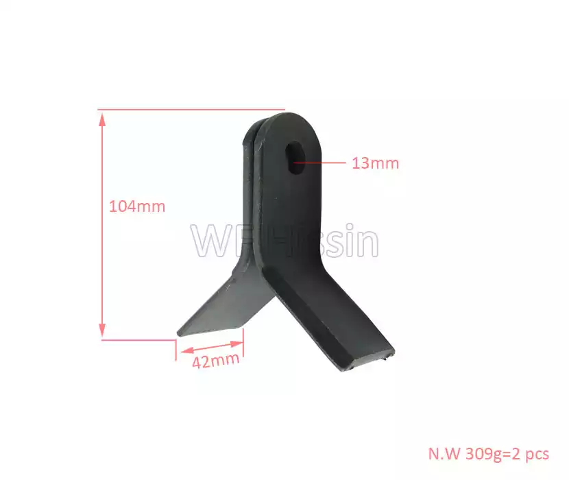 Flail mower blade